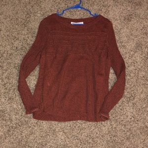 Cozy fall sweater (burnt orange)
